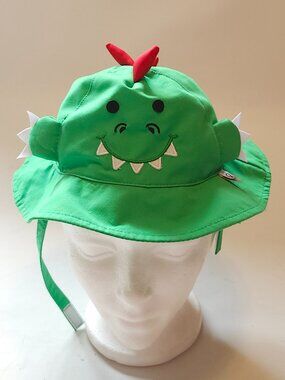 Zoocchini Unisex Baby UPF50+ Baby Sun Hat Devin The Dinosaur Sun Hat 6-`1 Months